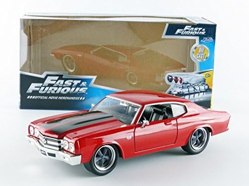 Jada Toys – 97193r – Chevrolet Doms Chevelle SS – Fast and Furious – Massstab 1/24 Zwart, Zwart