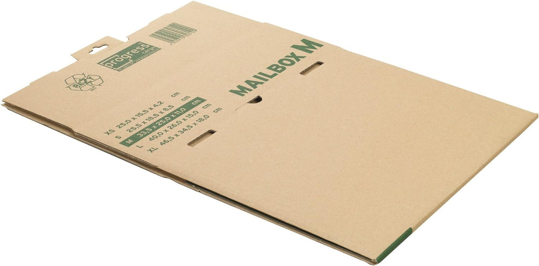 progressCARGO Mailbox Post-Versandkarton PC MB07.07, DIN C3, 460 x 333 x 174 mm, 20-er Pack, braun