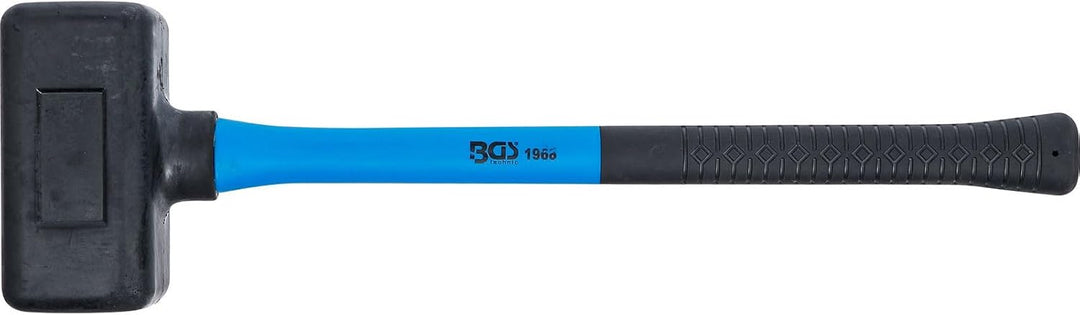 BGS 1968 | Schonhammer | Fiberglasstiel | rückschlagfrei | Ø 70 mm | 2100 g | Gummihammer Kopf-Ø 70