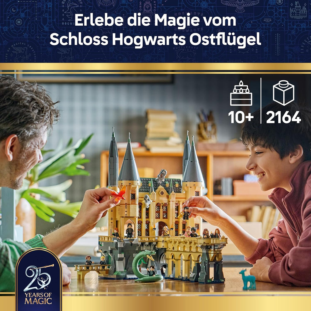 LEGO Harry Potter Schloss Hogwarts: Ostflügel Spielzeug - Miniatur Modellbausatz mit 13 Minifiguren