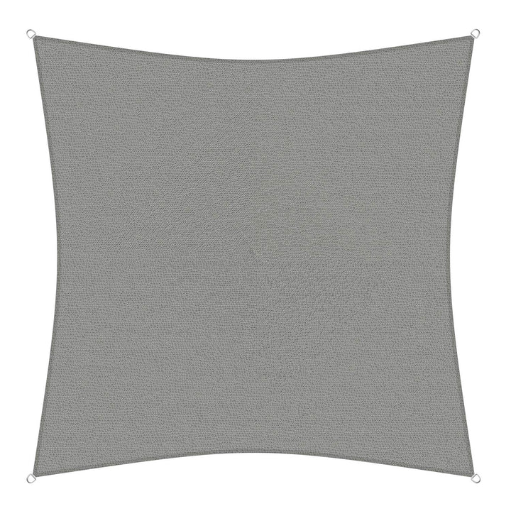 sunprotect 83225 Professional Sonnensegel, 3 x 3 m, Quadrat, Wind- & wasserdurchlässig, grausilber 3