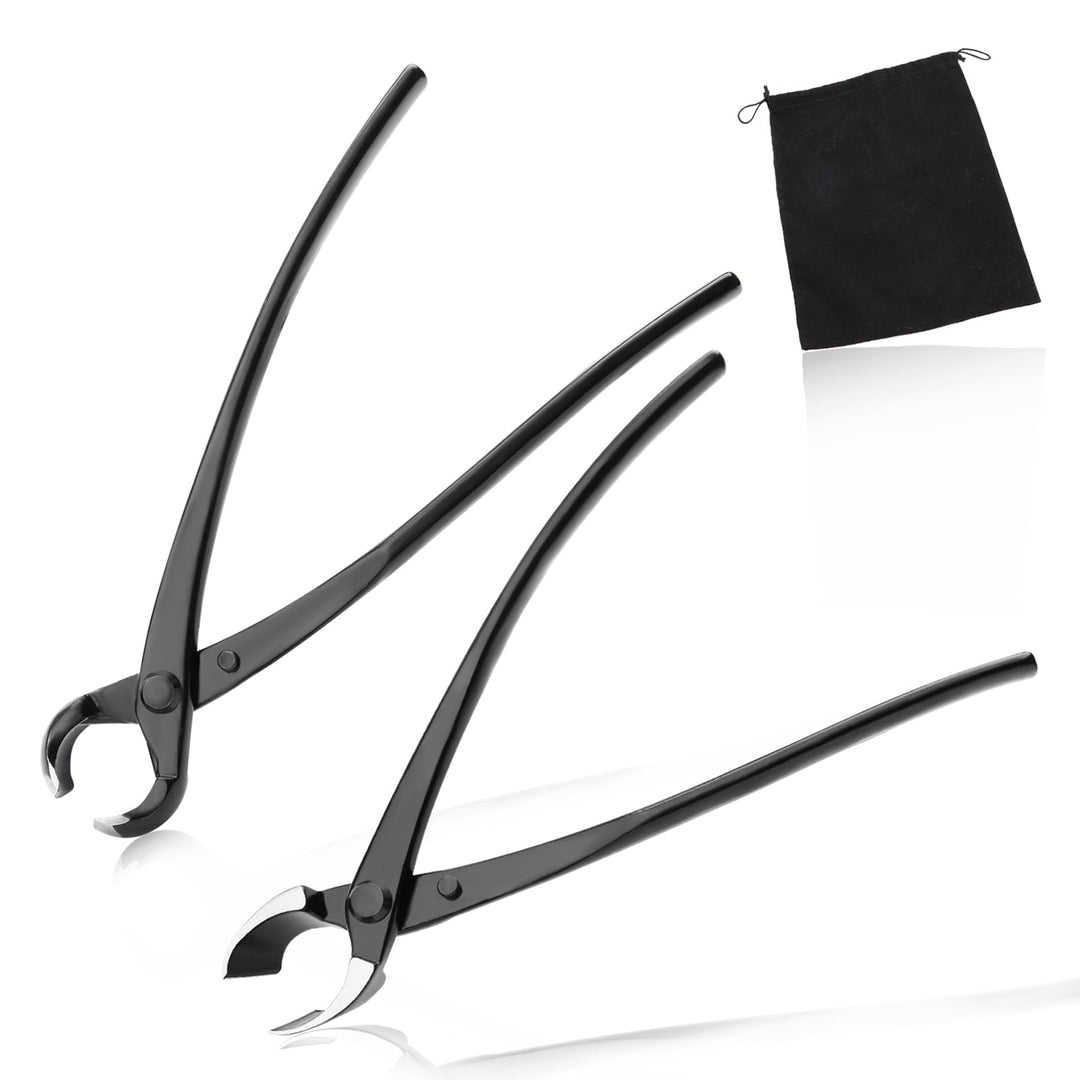 LEONTOOL Bonsai-Werkzeug-Set – 20,3 cm konkave Schneider und 20,3 cm kugelförmige Knaufschneider, Ka