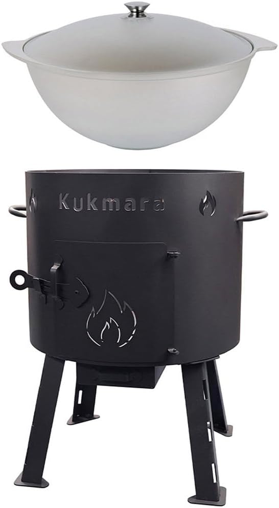 Kukmara Set - Uchag mit Kasan 12L Offen Kasan Grill Camping Плов