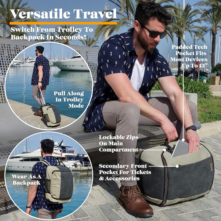Cabin Max für Easyjet Handgepäck 45x36x20 Rucksack, Reisetasche für unter den Sitz, Handgepäck Tasch
