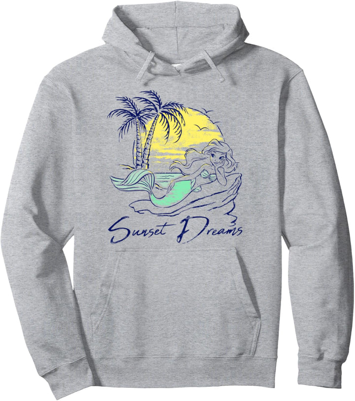Disney Princess Ariel Sunset Dreams Sketch Pullover Hoodie