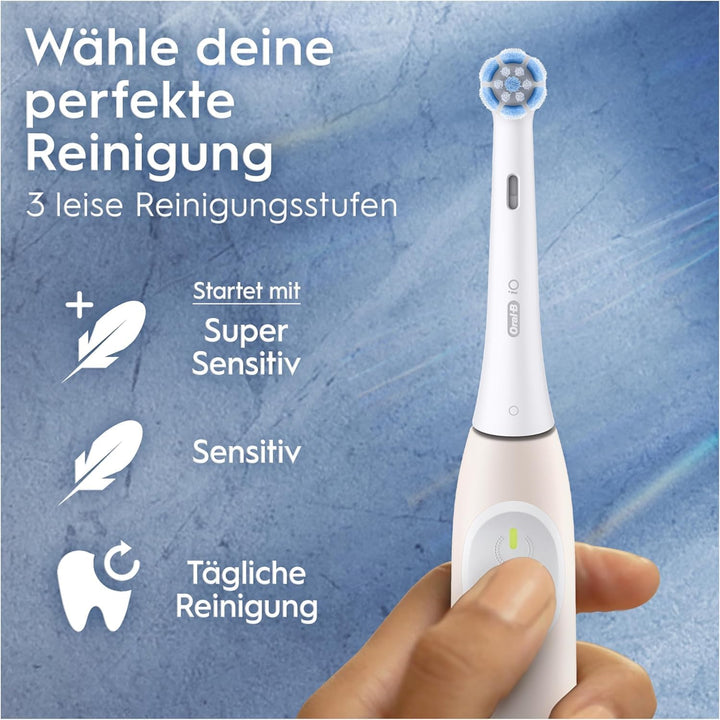 Oral-B iO Series 2 Elektrische Zahnbürste Rosa PLUS Original Oral-B iO Sanfte Reinigung Aufsteckbürs