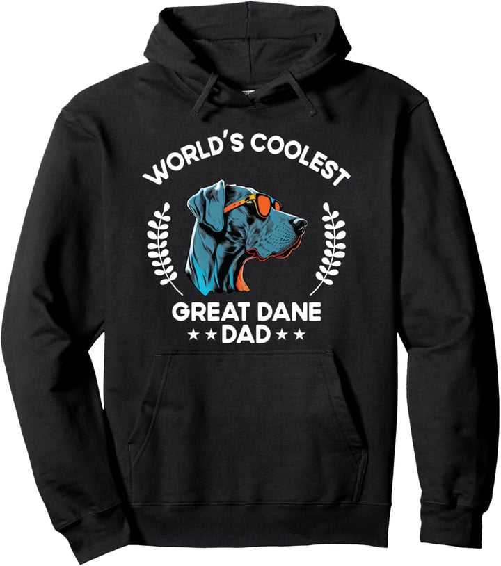 World's Coolest Dog Dad Papa – Deutsche Dogge für Herren Pullover Hoodie