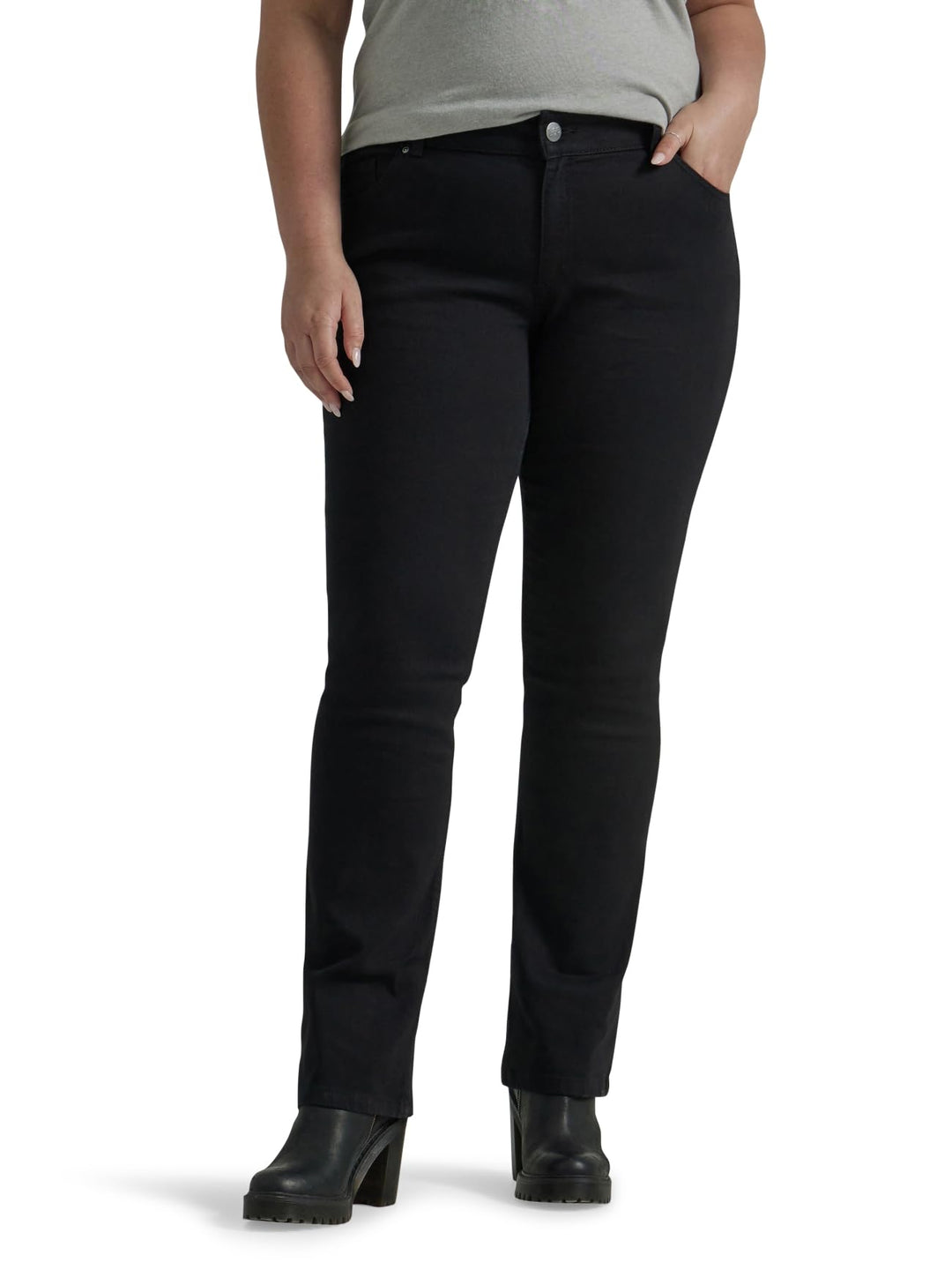 Lee Damen Regular Fit Bootcut Jeans 10 Medium Schwarz, 10 Medium Schwarz