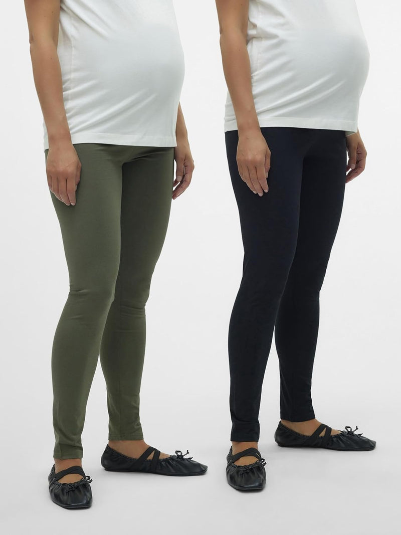 Mama Licious Female Leggings Slim Fit Hohe Taille Leggings XS Black 1, XS Black 1