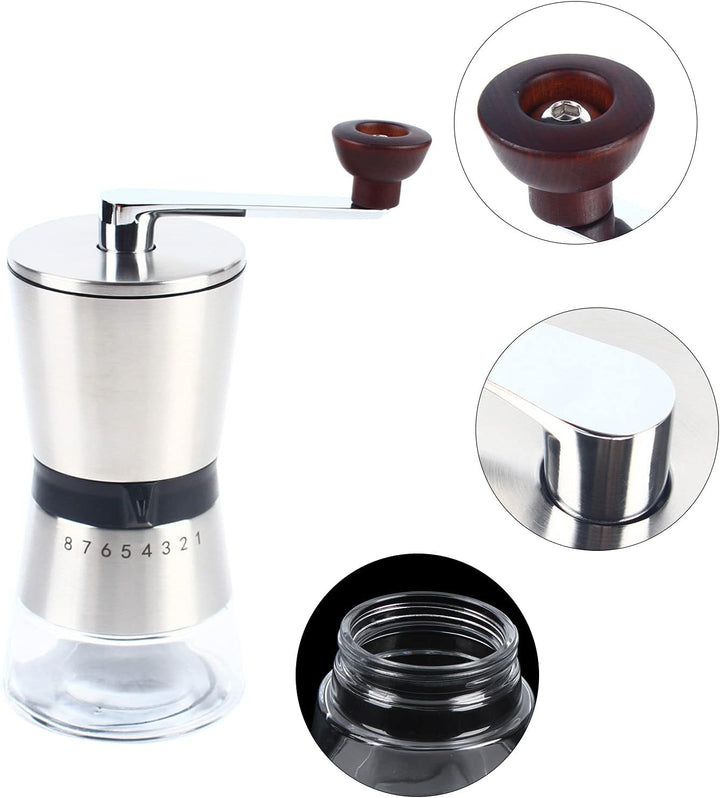 Manuelle Kaffeemühle Konischer Edelstahl 304 Handkurbel Grosser Speicher Kaffee M Hle Handkurbel Sch