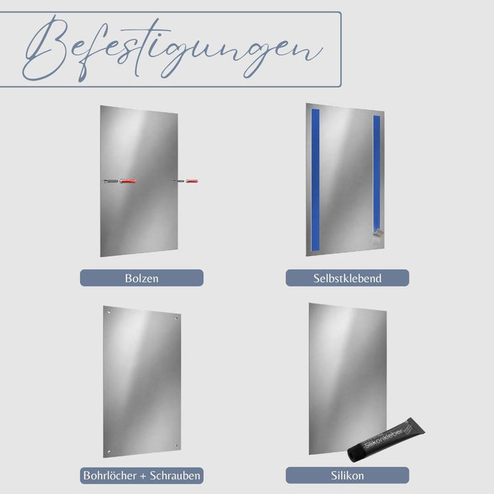 Edles Klingelschild für alle gängigen Funkklingeln - aus Edelstahl und Acrylglas | kompatibel mit al