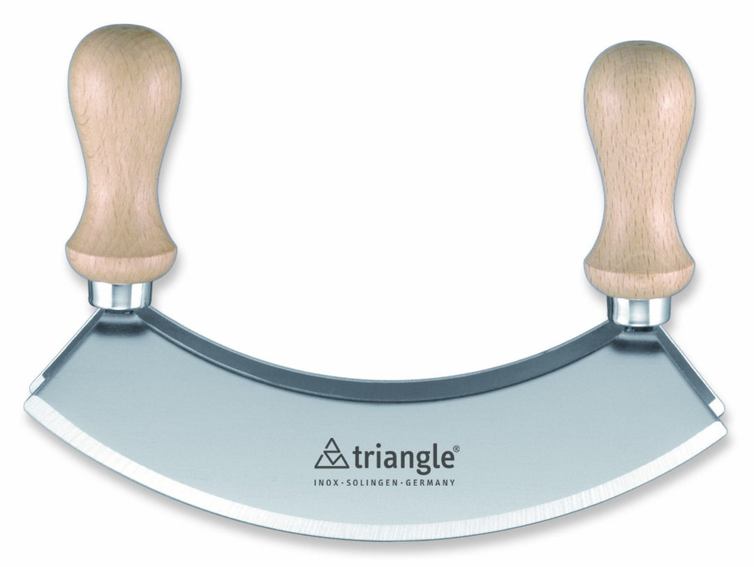 triangle 43 222 18 02 Wiegemesser 17,5 cm, zweischneidig mit Holzgriff Made in Solingen/Germany prof