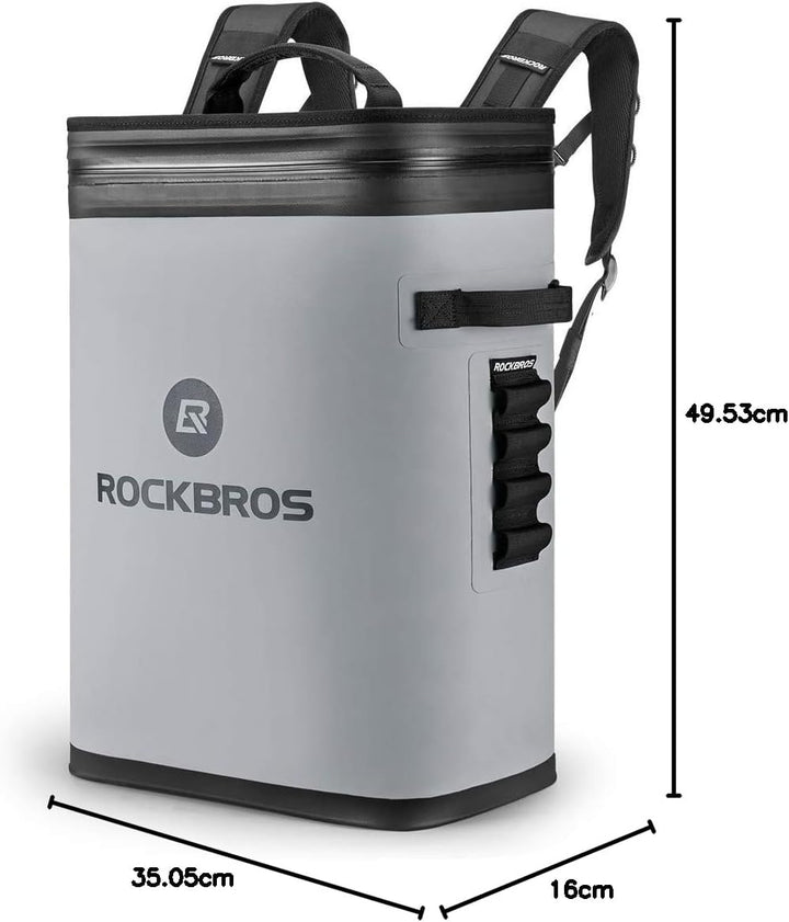 ROCKBROS Kühltasche Wasserdicht Kühler 17L Picknicktasche Isolierte Kühlbox Lunchtasche für Outdoor,