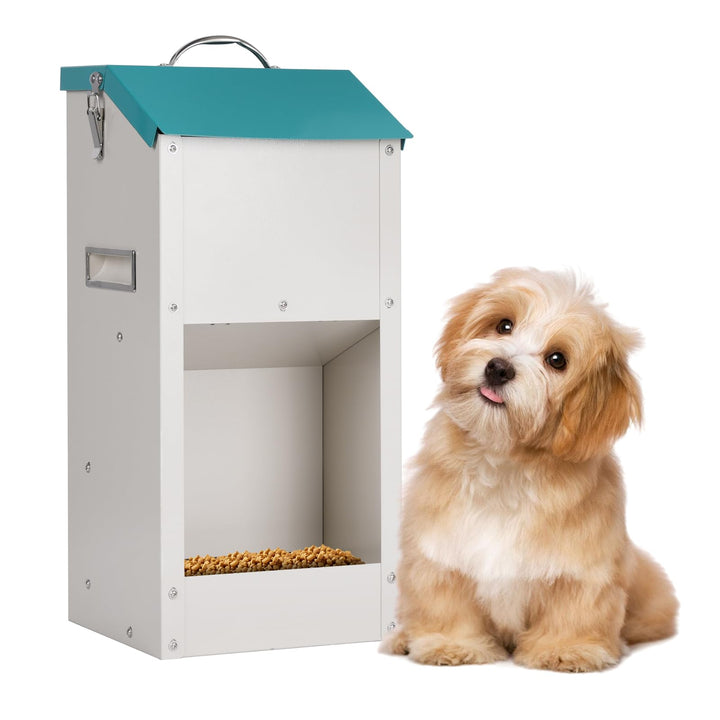 Automatischer Hundefütterer Outdoor 6KG Automatischer Haustierfütterer Katzenfutterspender mit Lager