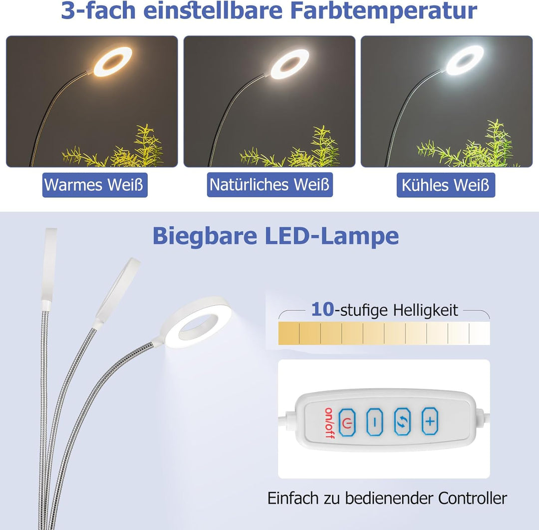 COSTWAY Maniküretisch klappbar, Nageltisch mit elektrischem Staubsammler, LED-Lampe, Handgelenkaufla