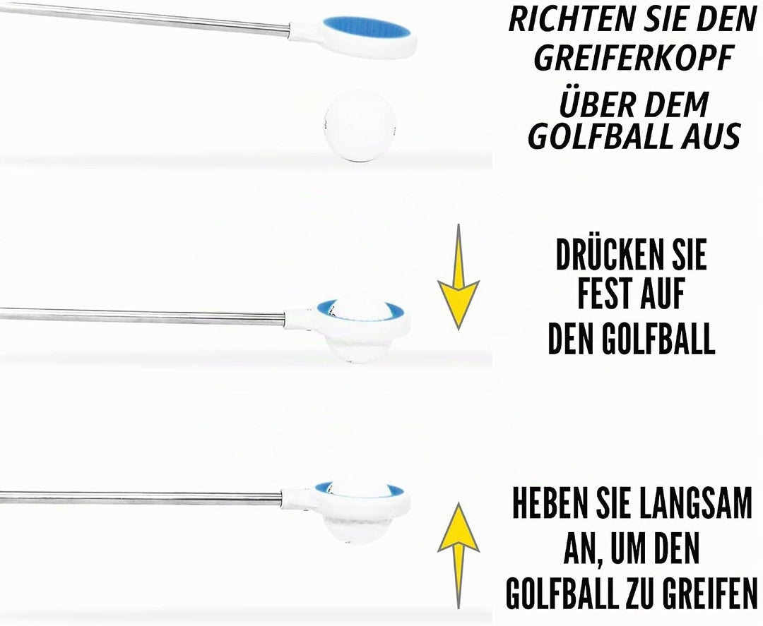 IGOTCHA Jawz Compact 14ft Ball Retriever Silber, 14 ft