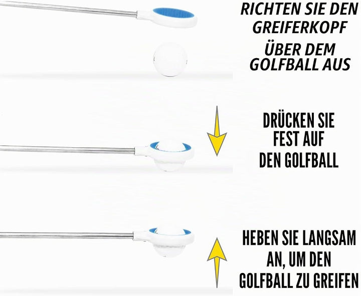 IGOTCHA Jawz Compact 14ft Ball Retriever Silber, 14 ft