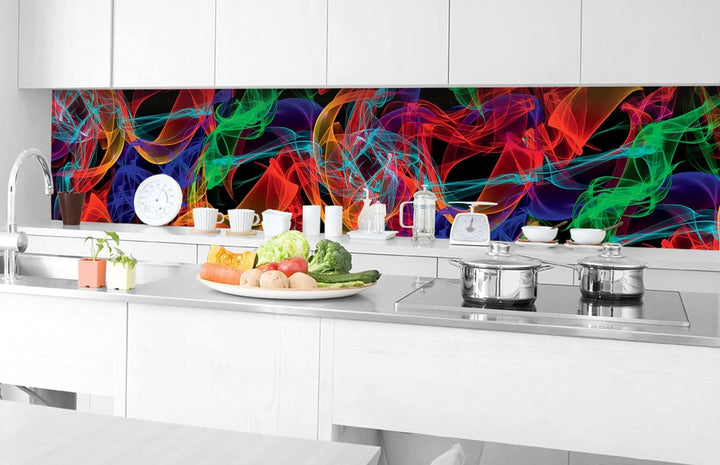 DIMEX Küchenrückwand Folie selbstklebend Elegante Linien | Klebefolie - Dekofolie - Spritzschutz für