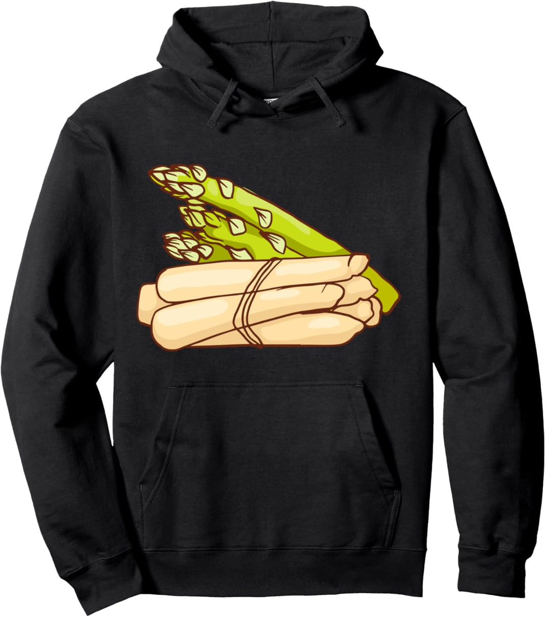 Weisser Grüner Spargel Gemüsespargel Gemüse Vegetarisch Vegan Pullover Hoodie