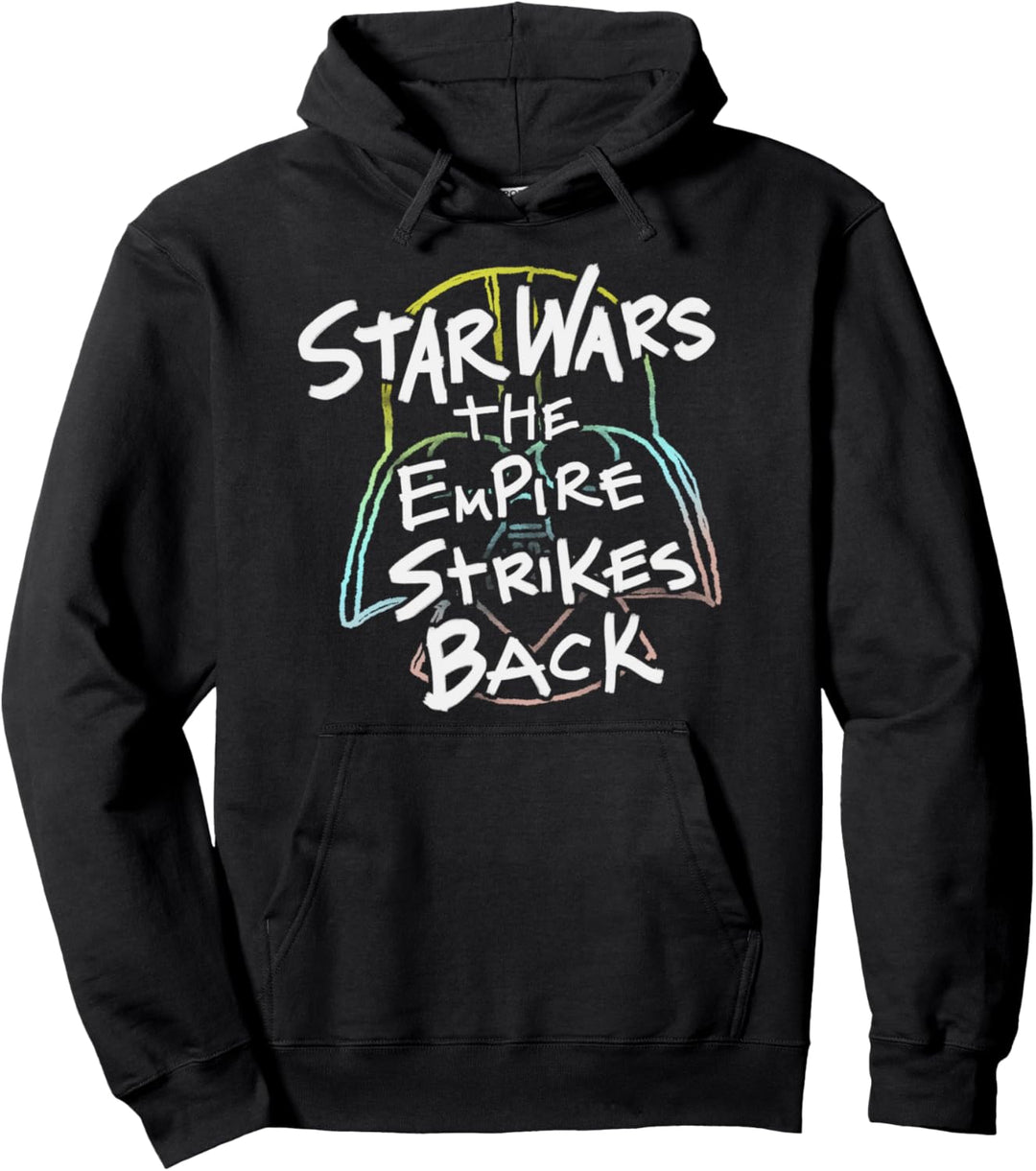 Star Wars Empire Strikes Back Rainbow Vader Helmet Pullover Hoodie