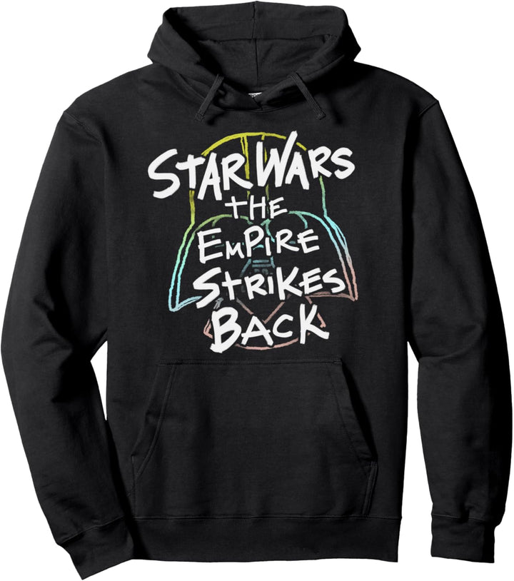 Star Wars Empire Strikes Back Rainbow Vader Helmet Pullover Hoodie