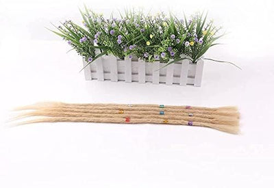 100% Echthaar Dreadlock Extensions 20 Zoll 5 Stränge/Pack Handgemachte Crochet Dreadlocks Extension