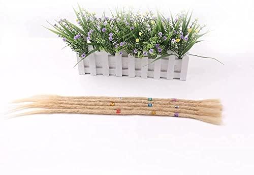 100% Echthaar Dreadlock Extensions 20 Zoll 5 Stränge/Pack Handgemachte Crochet Dreadlocks Extension