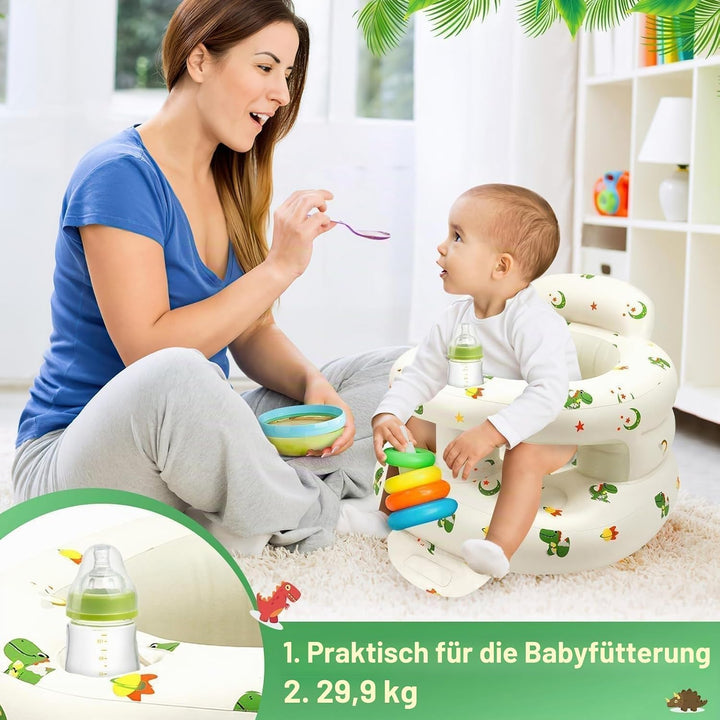 Aufblasbarer Sitz Baby für Babys ab 3-36 Monaten, mit Einer Umlaufenden Stossfesten Inflatable Baby