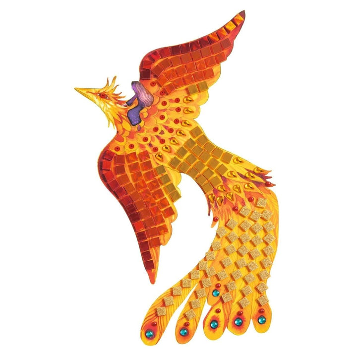 Djeco Mosaik Bastelset Fabelwesen für Kinder ab 6 Jahren | Kreatives DIY Set mit Glitzersteinen, Mos