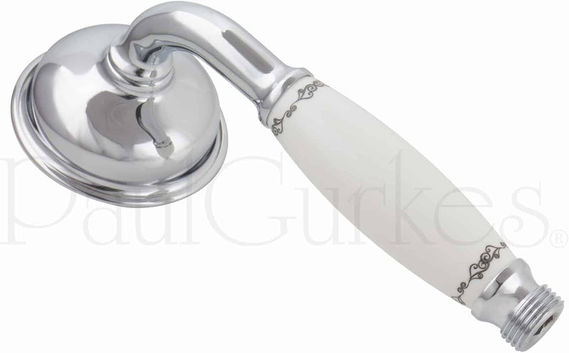 PaulGurkes Aufputz Duschsystem Retro Nostalgie Regendusche Set Duschsäule Antik Duschset Dusche Brau