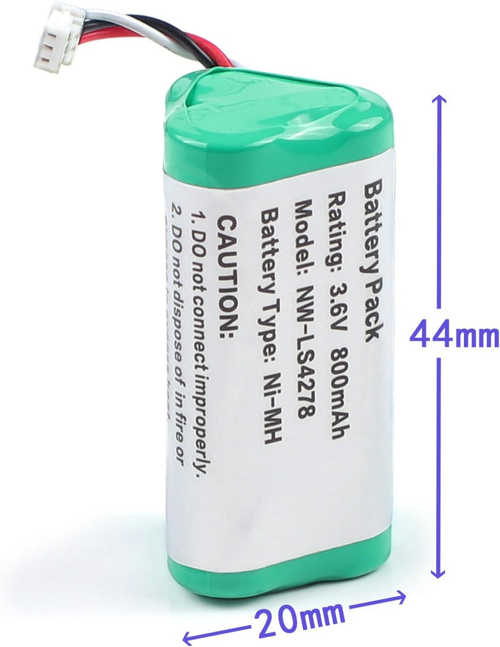 800mAh 3,6V Batterien Akku Ersatzakku Kompatibel mit Symbol Barcode Scanner DS6878 DS6878-SR LS4278