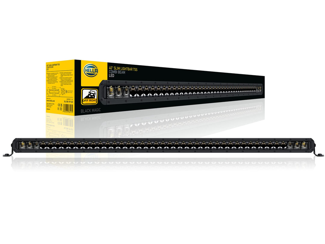 HELLA 1GJ 358 197-321 LED-Arbeitsscheinwerfer - Black Magic Slim Lightbar 40" - 12/24V - schlank - 1
