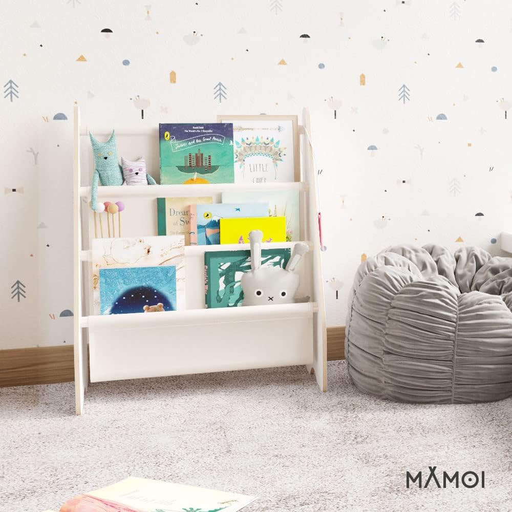 MAMOI® Bücherregal für Kinder, Bücherkiste für kinderzimmer, Book Shelf, Buchregal, Wandregal kinder