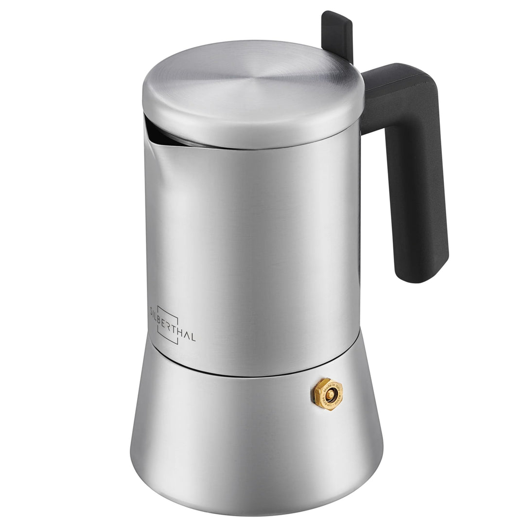 SILBERTHAL Espressokocher Edelstahl 200 ml - 4 Tassen - Induktionsgeeignet – Kaffeekocher für jeden