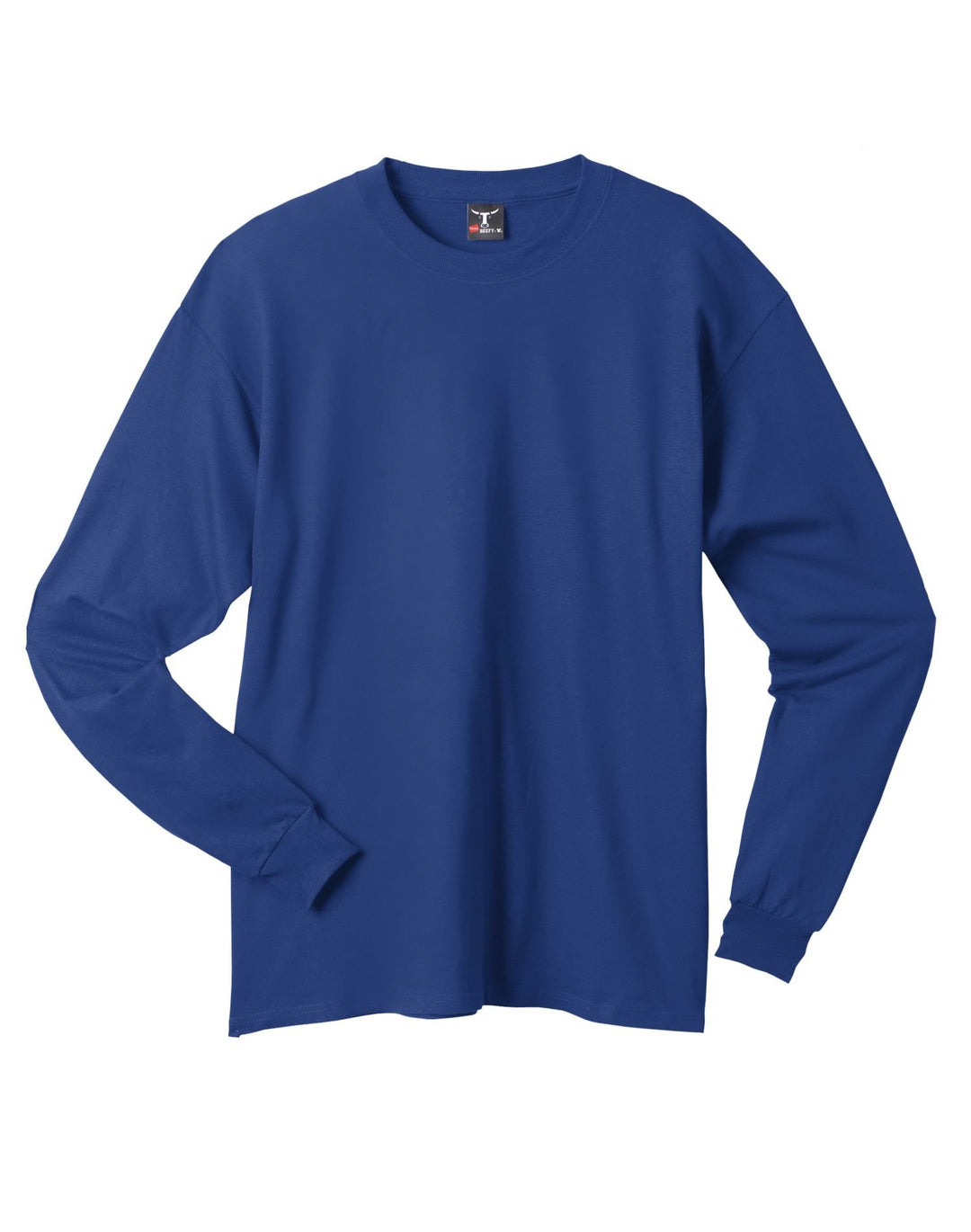 Ringspun Baumwolle Langarm Beefy T-Shirt, S, tief Royal