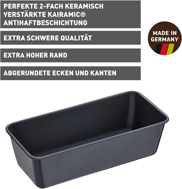 Original Kaiser La Forme Plus Backform Kastenform 25 x 10 cm, Brotbackform rechteckig beschichtet, E