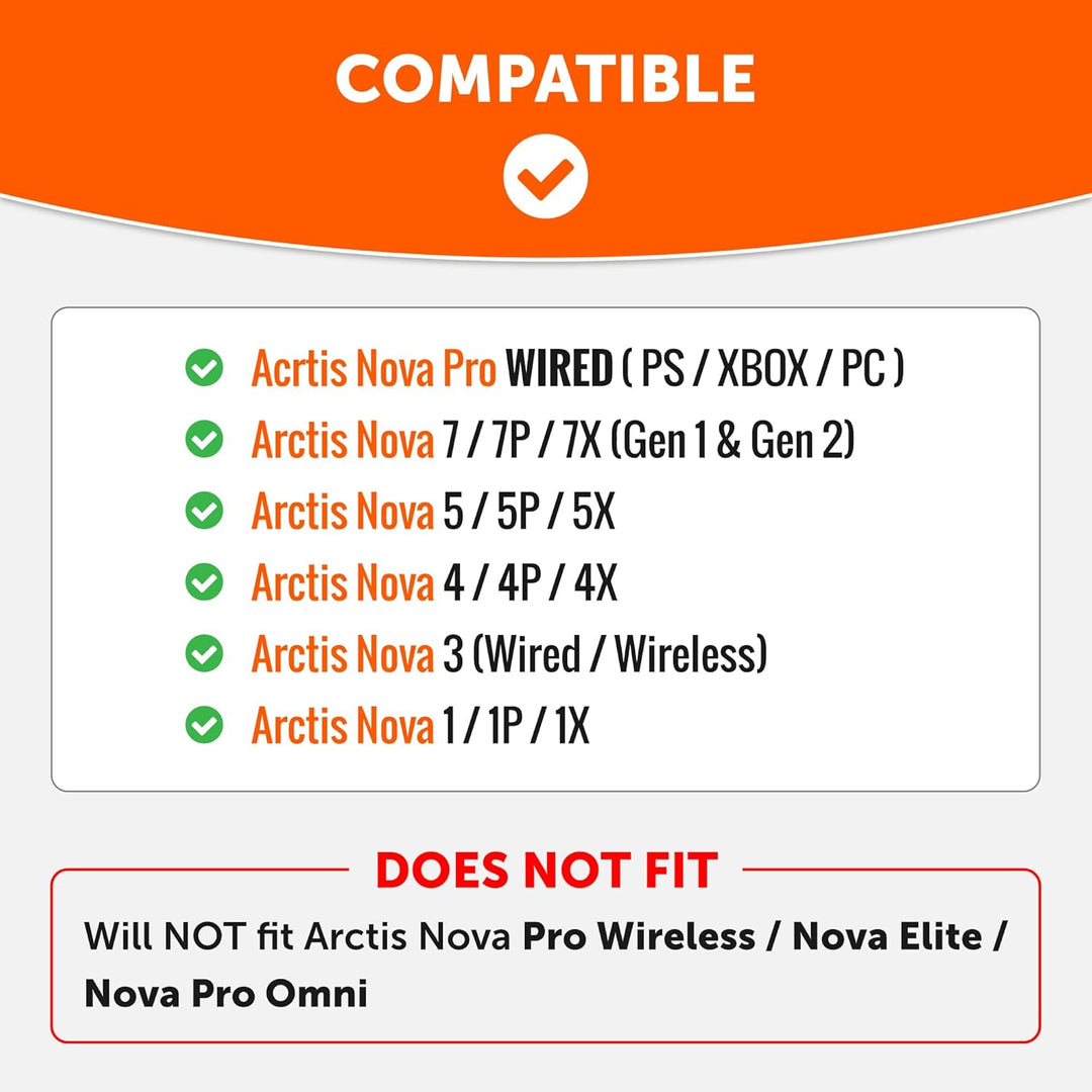 WC Freeze für Arctis Nova – Ersatz-Ohrpolster aus Hybridgewebe mit kühlendem Gel für Arctis Nova Pro