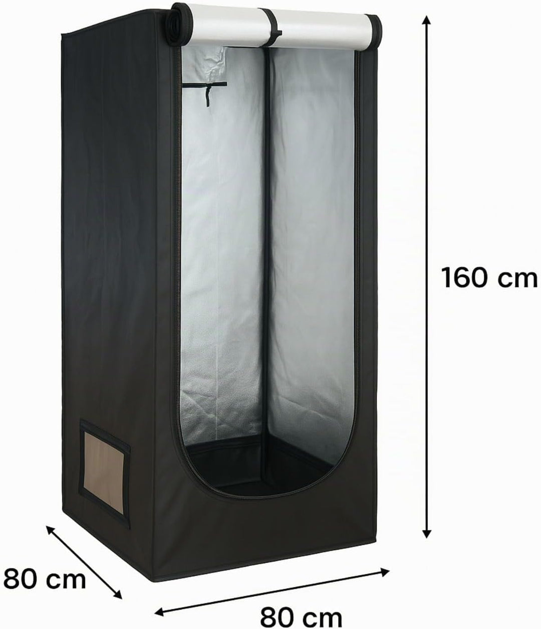 Weedness Grow Box Komplett Set LED 240 Watt Basic 80x80x160 cm - Zuchtzelt Growschrank Growzelt Anba