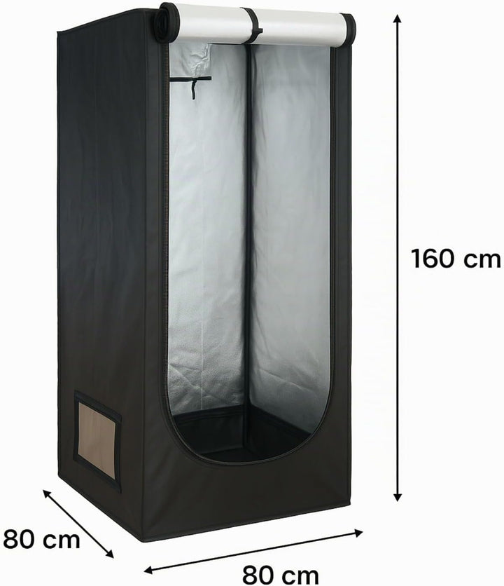 Weedness Grow Box Komplett Set LED 240 Watt Basic 80x80x160 cm - Zuchtzelt Growschrank Growzelt Anba