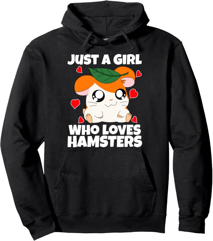 süsses Hamster Motiv Geschenk just a girl who loves hamsters Pullover Hoodie