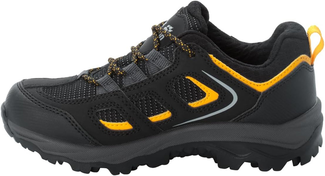 Jack Wolfskin Unisex VOJO TEXAPORE LOW K Wanderschuhe 26 EU Black Burly Yellow, 26 EU Black Burly Ye