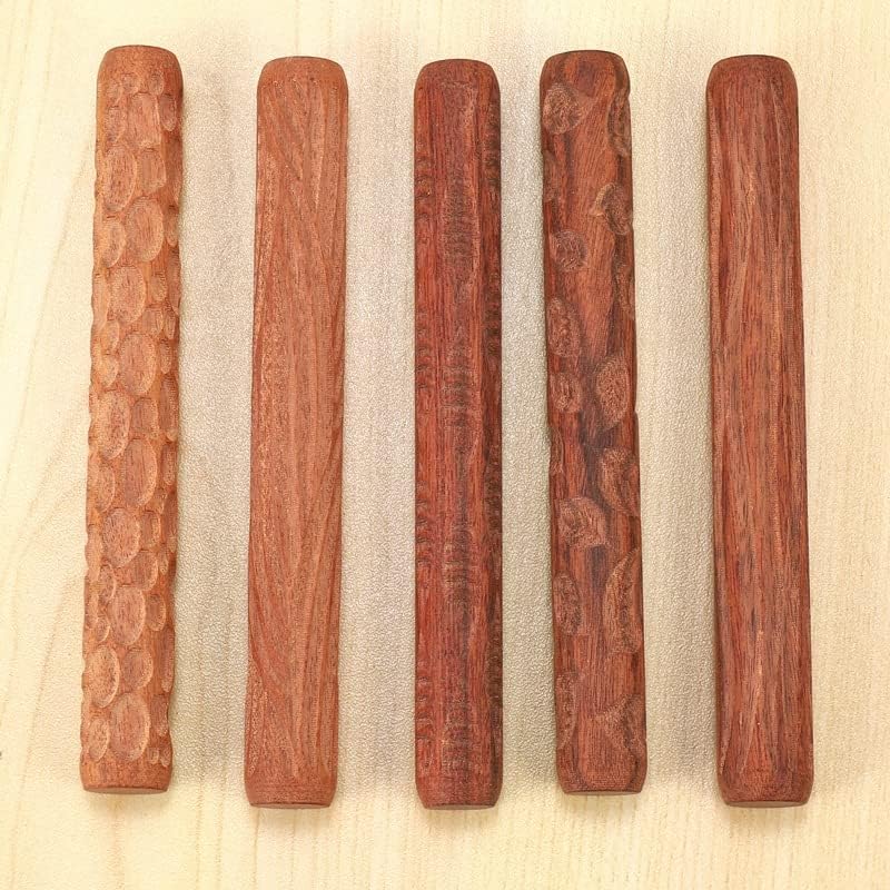5 StüCk Keramik Werkzeuge Handwalzen, für Ton Stempel Muster/Walzen Muster, Keramik Werkzeuge, Polym