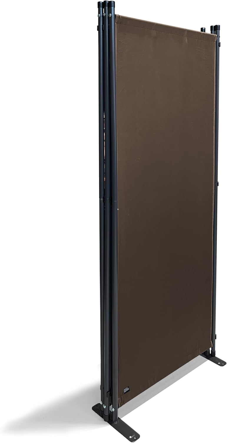 QUICK STAR Paravent 4 Teilig 165 x 220 cm Stoff Raumteiler Trennwand Balkon Sichtschutz Stellwand Fa