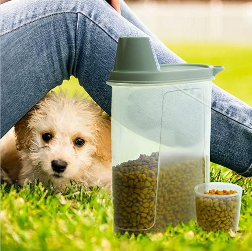 Citylife 2er-Pack Luftdichte Hundefutter Vorratsbehälter Wasserdichter Aufbewahrungsbehälter für Kat