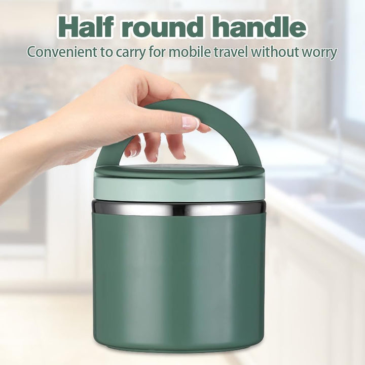 1 L Thermobehälter für Essen, Thermo Lunchbox Warmhalten Essen Edelstahl Speisebehälter Thermobehält