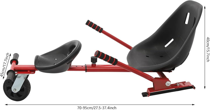 Hoverboard Sitz Verstellbarer für Self-Balance Scooter mit Frontreifen für 6.5"-10" Hoverboards, Uni