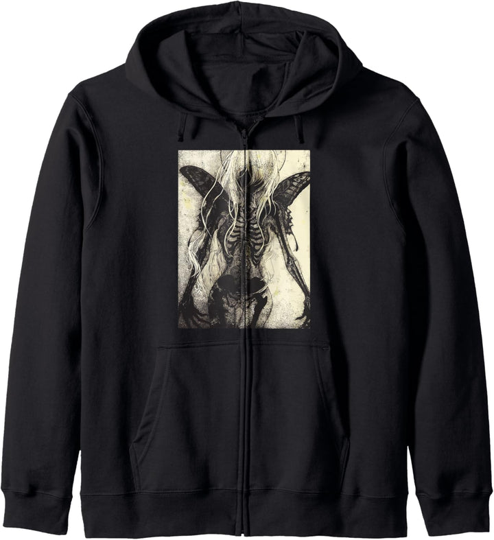 Dark Art Grunge Goth Occult Gothic Aesthetic Girl Horror Kapuzenjacke