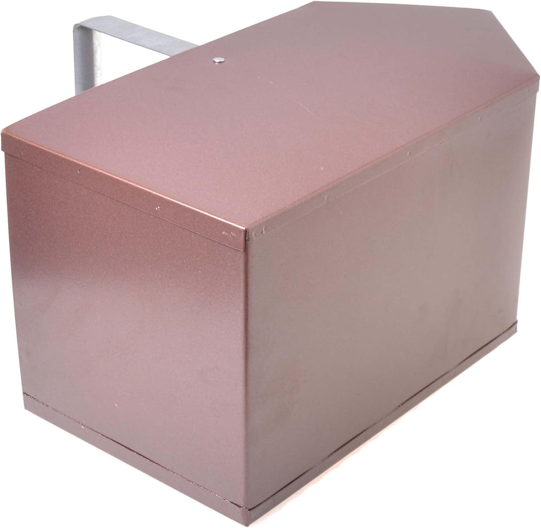 Kohlenkasten Kohlenschütte Aschekasten Aschebehälter Metallkohlenkasten Kohlewanne (Braun), Braun