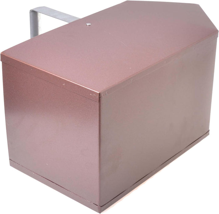 Kohlenkasten Kohlenschütte Aschekasten Aschebehälter Metallkohlenkasten Kohlewanne (Braun), Braun