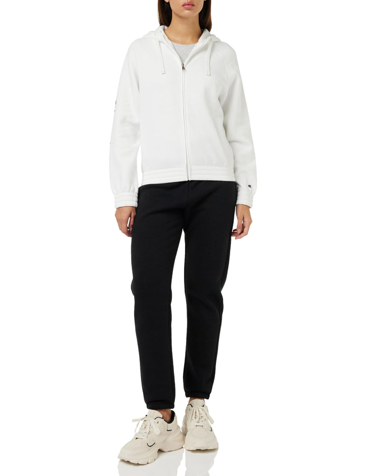 Champion Damen Legacy Sweatsuits Heritage W-Light Powerblend Fleece Boxy Hooded Sportanzug XL Off Wh